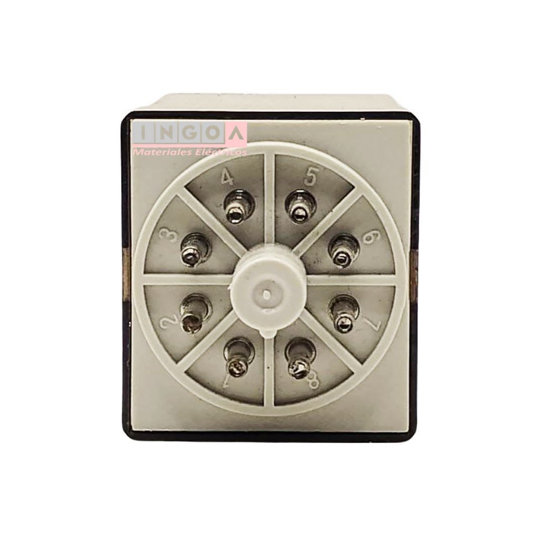 Rele Octal 8 Pines Bobina 12Vdc 2NC + 2NO - Vista 2
