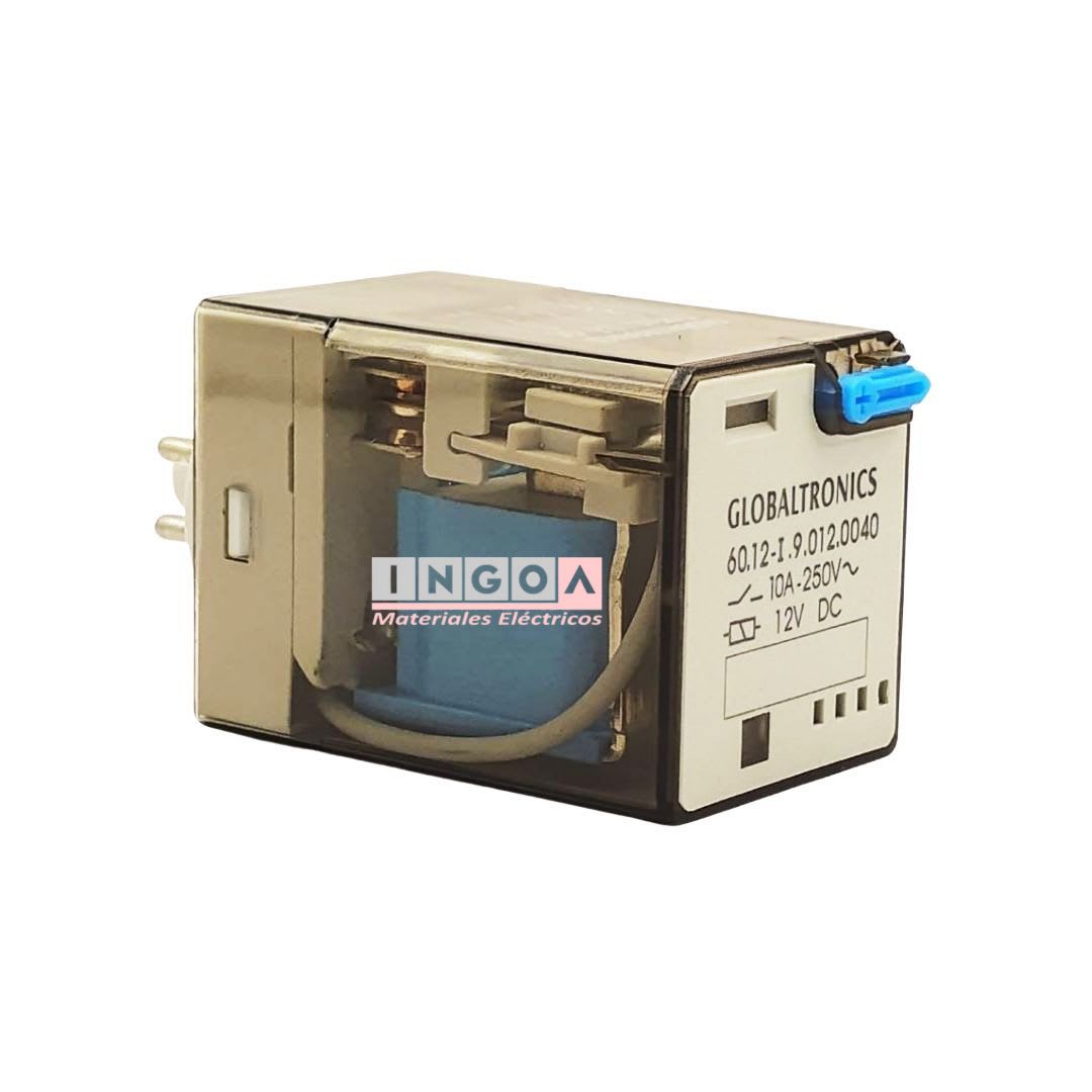 Rele Octal 8 Pines Bobina 12Vdc 2NC + 2NO - Vista 3