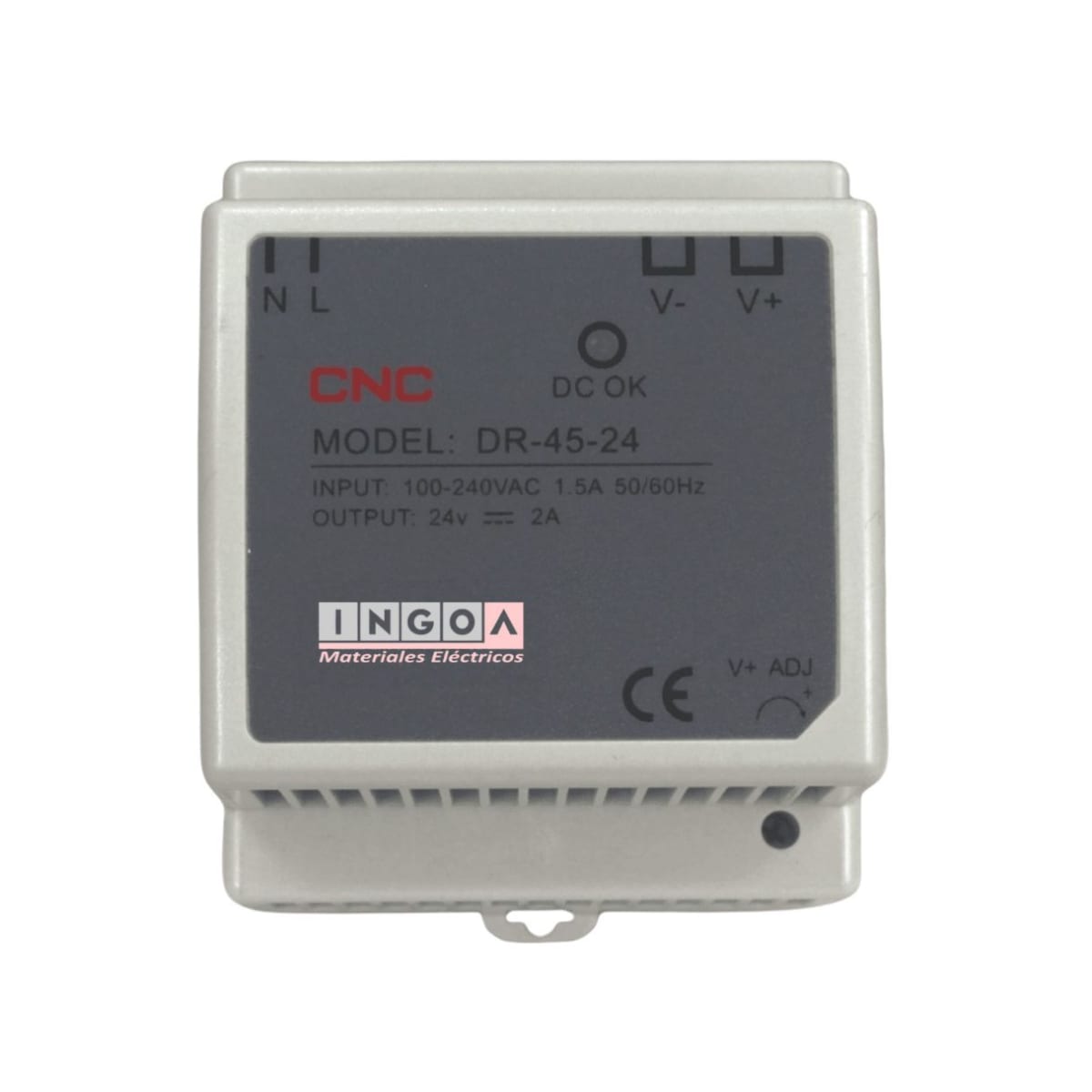 Fuente de Poder a Riel Din 45W 24Vdc 2.0A - CNC - Vista 2