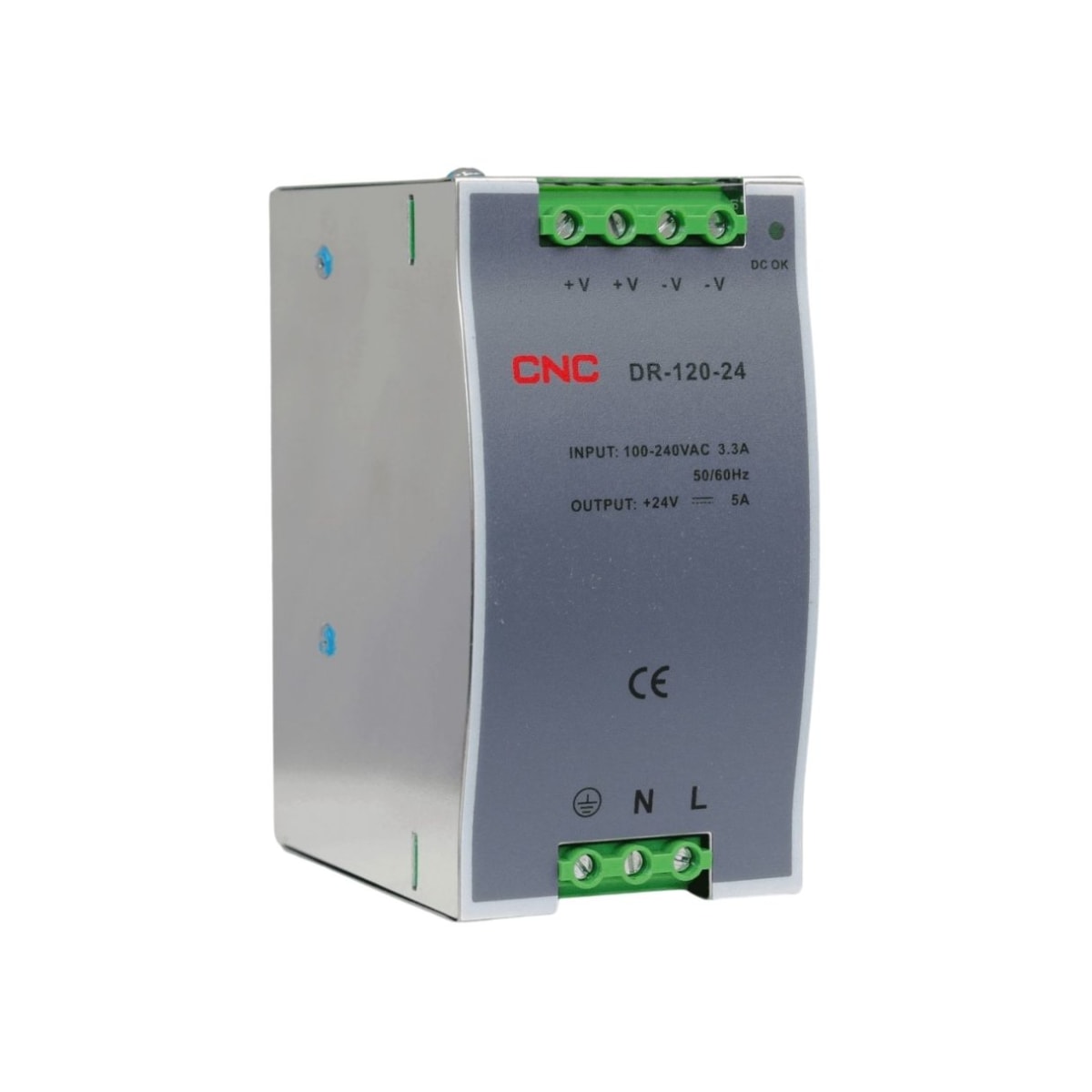 Fuente de Poder a Riel Din 120W 24Vdc 5A - CNC 0