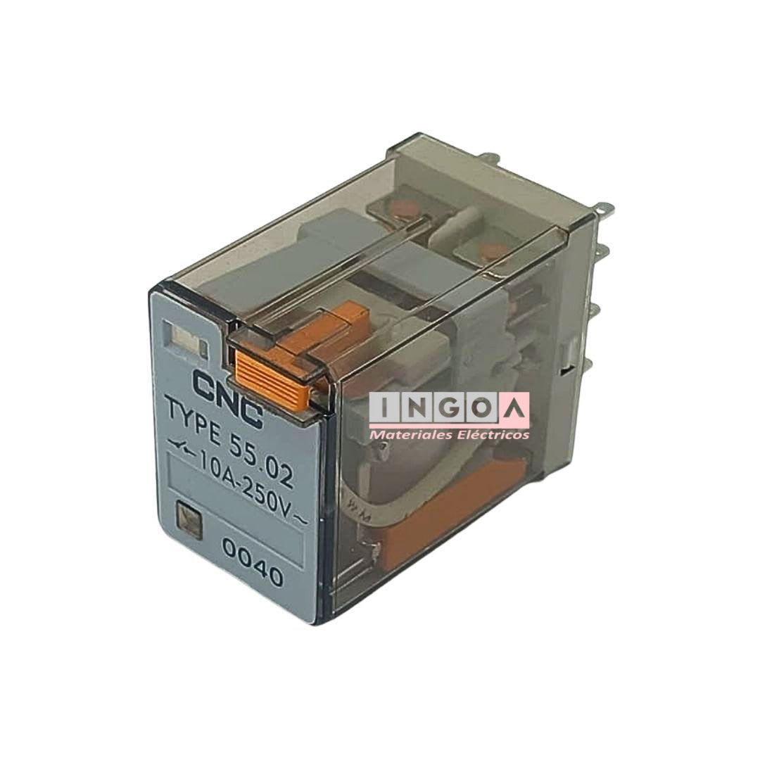 Mini Rele Octal 8Pines Bobina 220Vac 2NC + 2NO - Vista 3