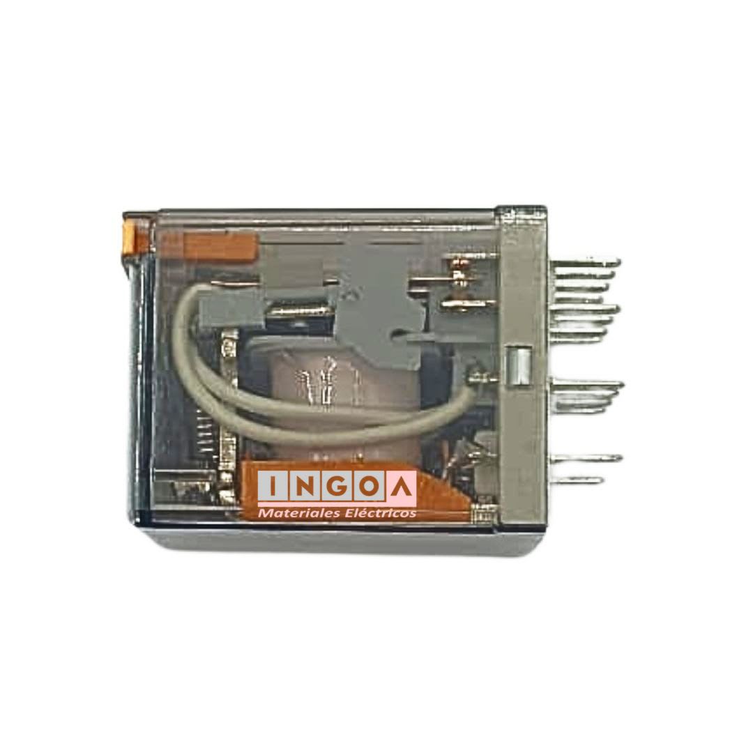 Mini Rele 14Pines Bobina 220Vac 4NC + 4NO - Vista 6