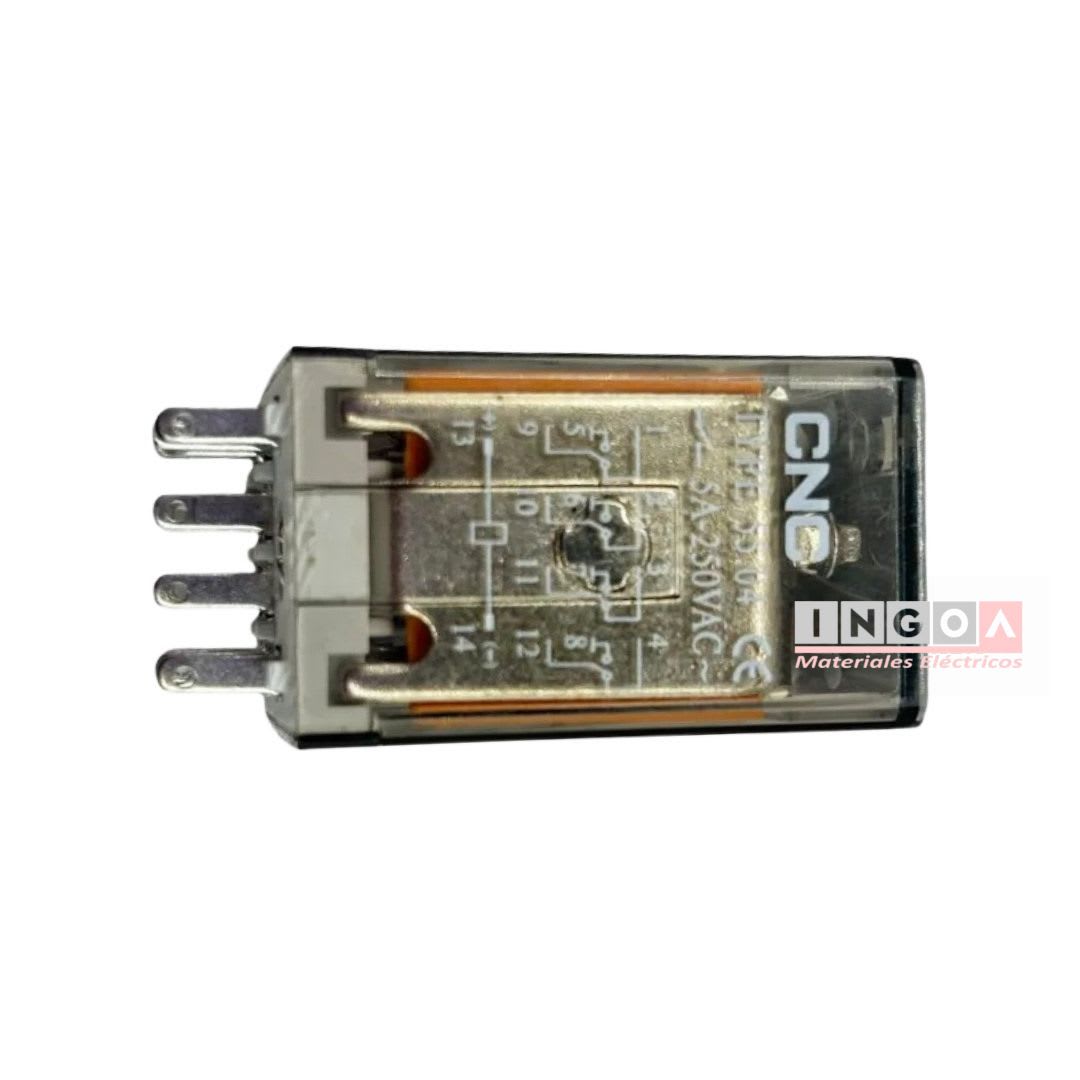 Mini Rele 14Pines Bobina 24Vac 4NC + 4NO6
