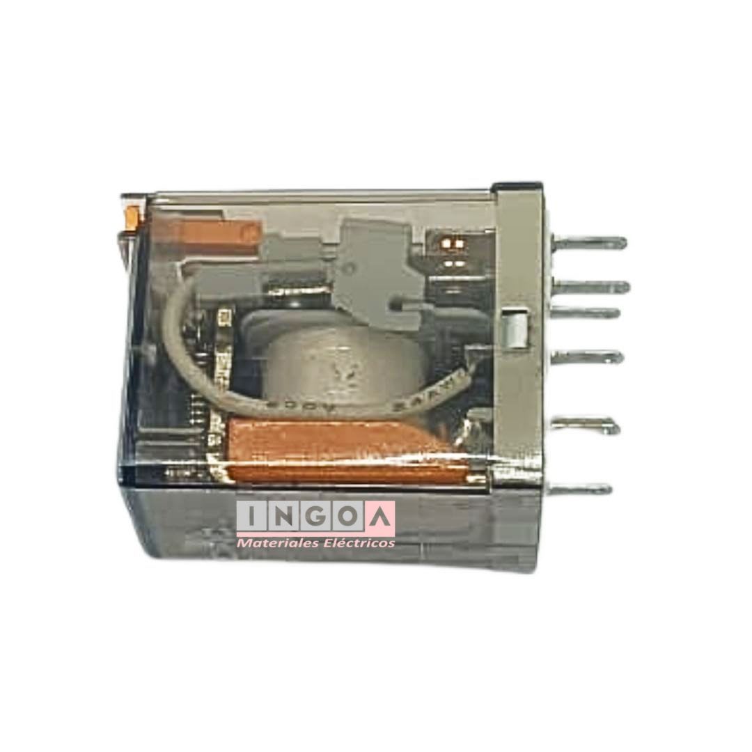 Mini Rele Octal 8Pines Bobina 12Vac 2NC + 2NO - Vista 6