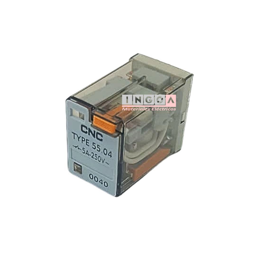 Mini Rele 14Pines Bobina 12Vac 4NC + 4NO - Vista 2