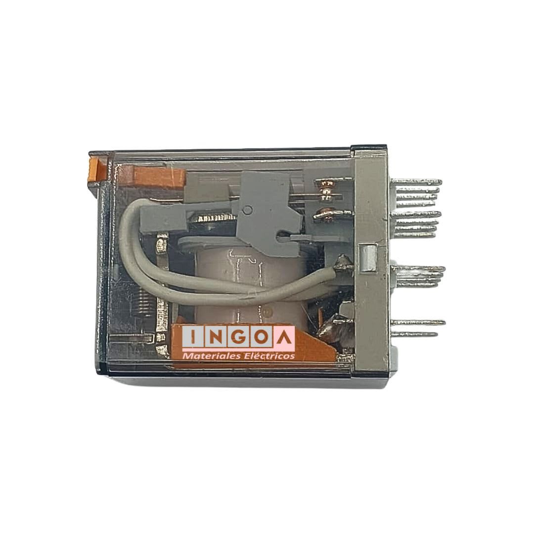 Mini Rele 14Pines Bobina 12Vac 4NC + 4NO - Vista 6