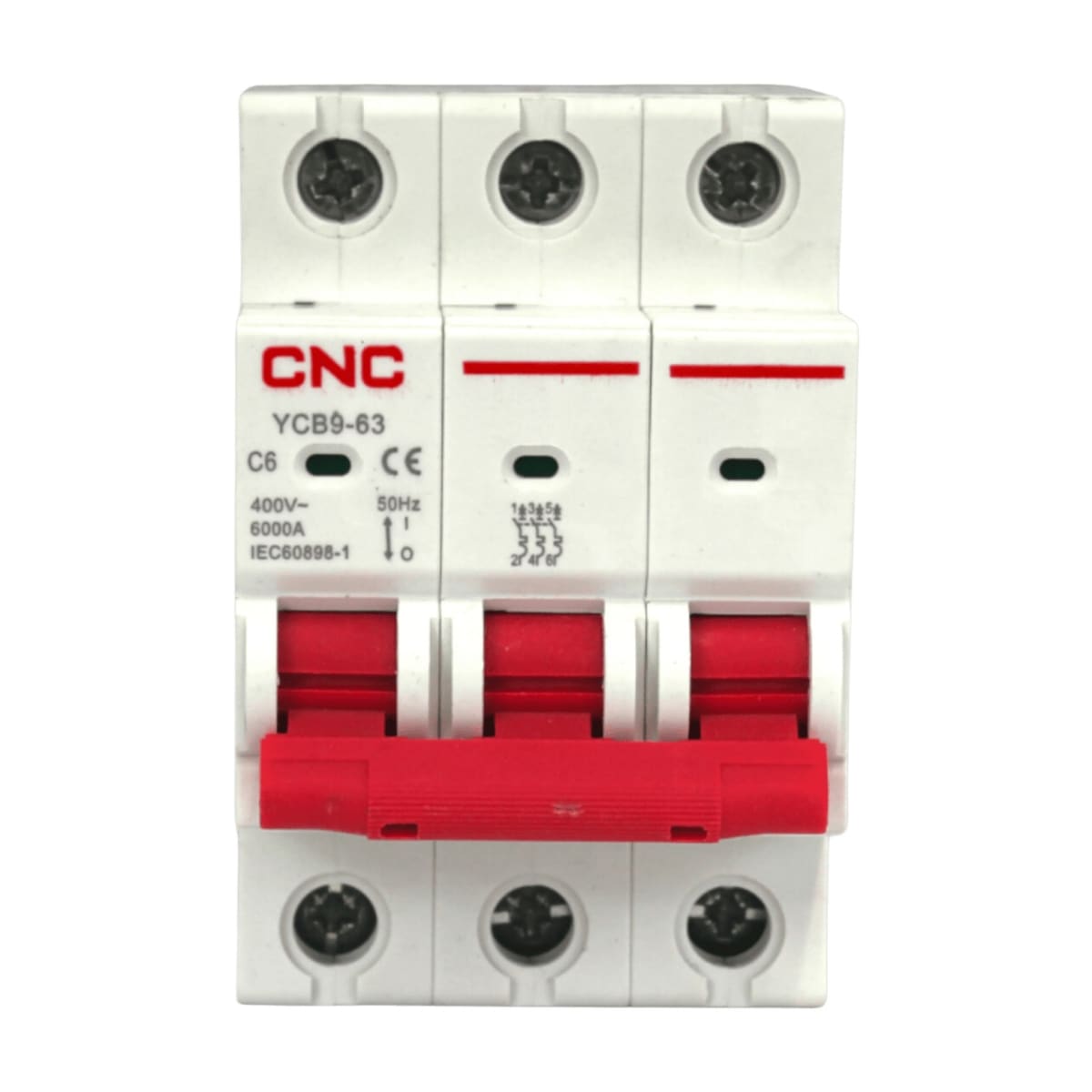 Int. Automatico CNC 3x6A 6KA C - Vista 2