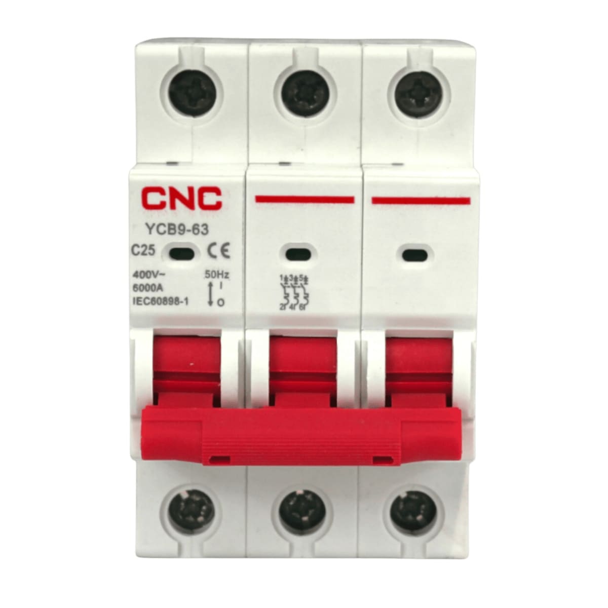 Int. Automatico CNC 3x25A 6KA C - Vista 2