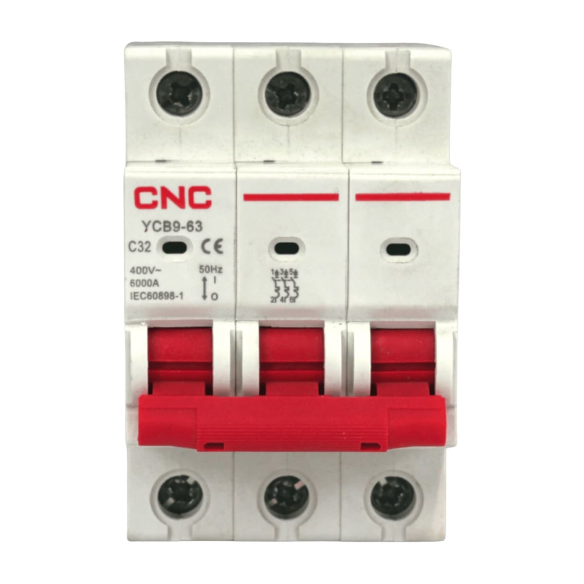 Int. Automatico CNC 3x32A 6KA C - Vista 2
