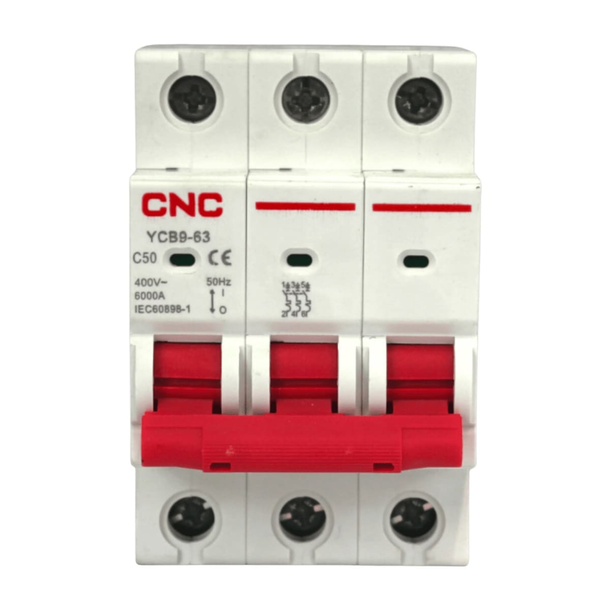 Int. Automatico CNC 3x50A 6KA C - Vista 2