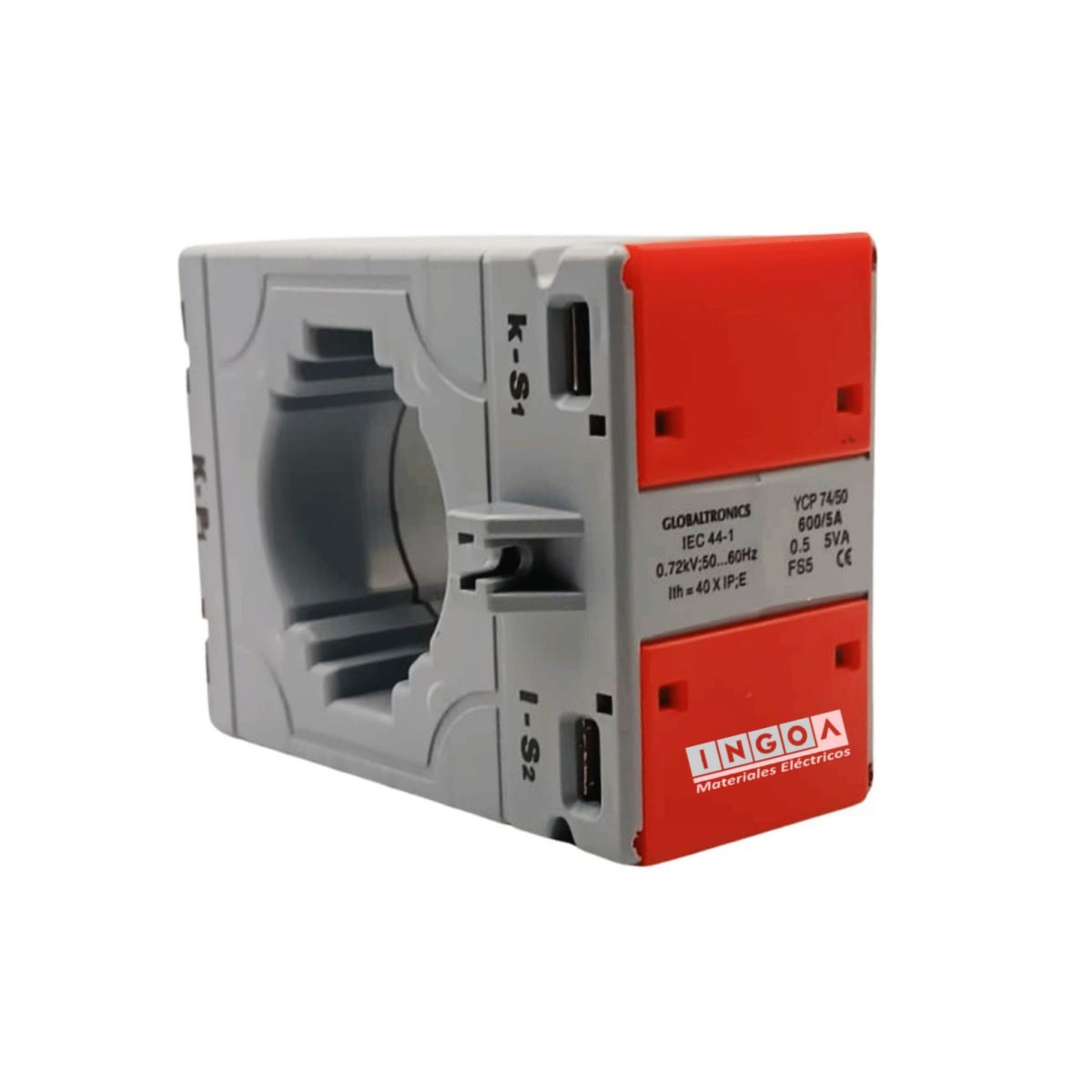 Transformador de Corriente Toroide 600/5A Clase 0.5 Globaltronics - Vista 3