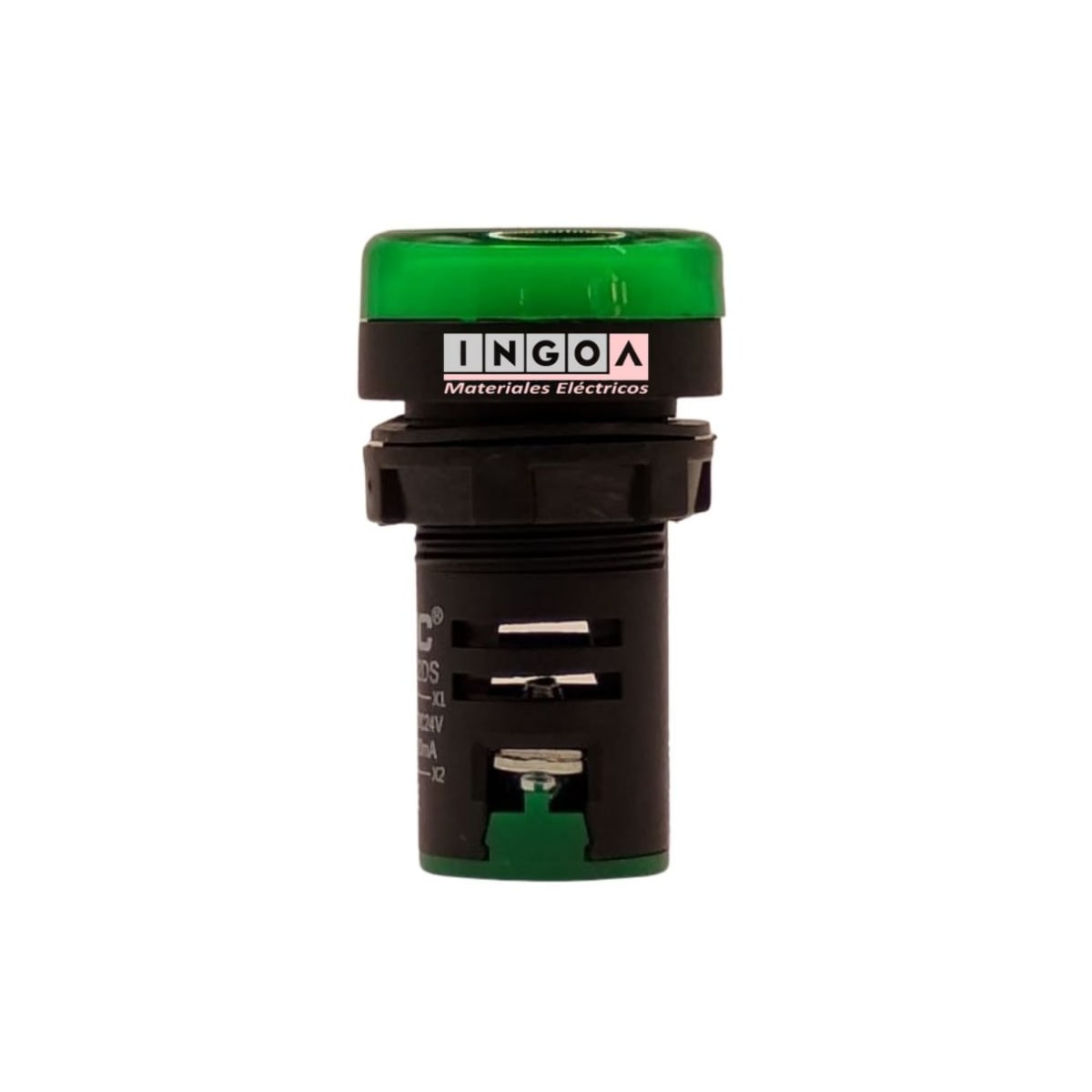 Luz Piloto Led Verde 24VAC/DC 22mm - Vista 3
