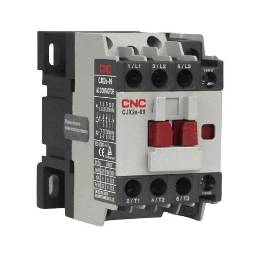 Contactor Trifasico 9A 1NO+1NC Bobina 220V CNC - CJX2s 0