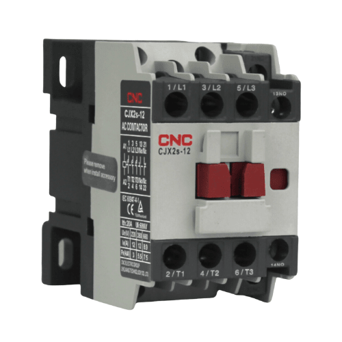 Contactor Trifasico 12A 1NO+1NC Bobina 220V CNC - CJX2s 0