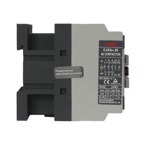 Contactor Trifasico 25A 1NO+1NC Bobina 220V CNC - CJX2s - Vista 2