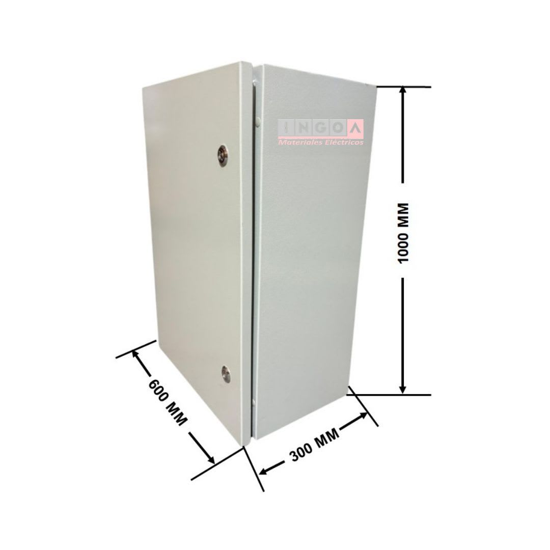 Gabinete Tablero Metalico 1000x600x300mm 2 Puertas IP65 Ral 70359