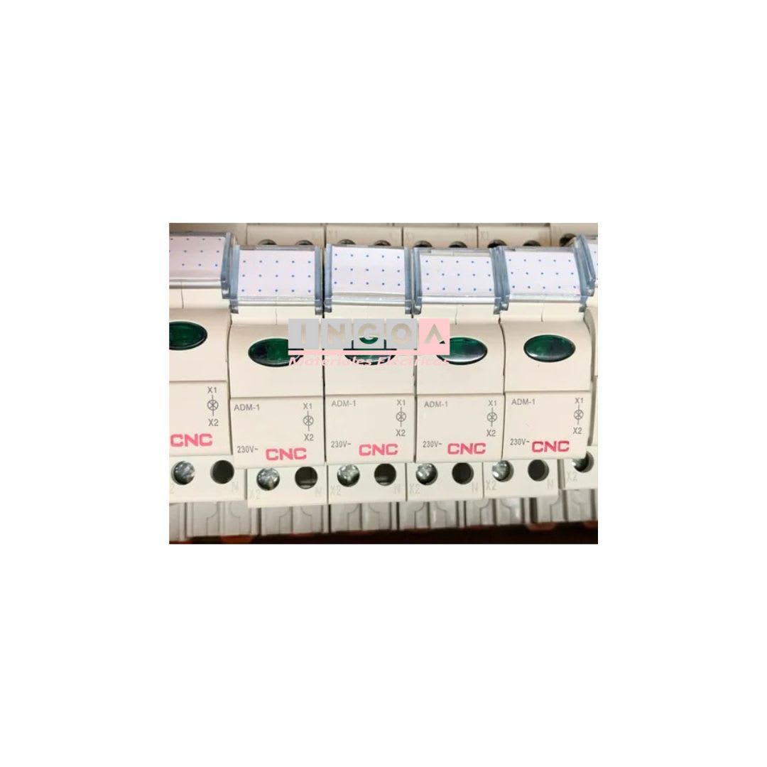Luz Piloto Riel Din verde 220VAC IP20 - CNC - Vista 6