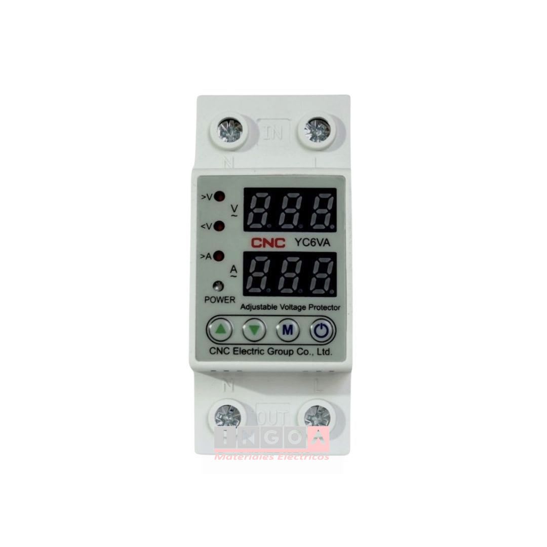 Rele Protector de Voltaje y Corriente Monofasico 63A - CNC2