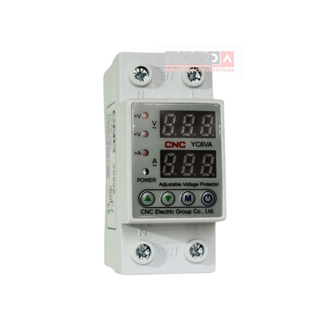 Rele Protector de Voltaje y Corriente Monofasico 63A - CNC - Vista 3