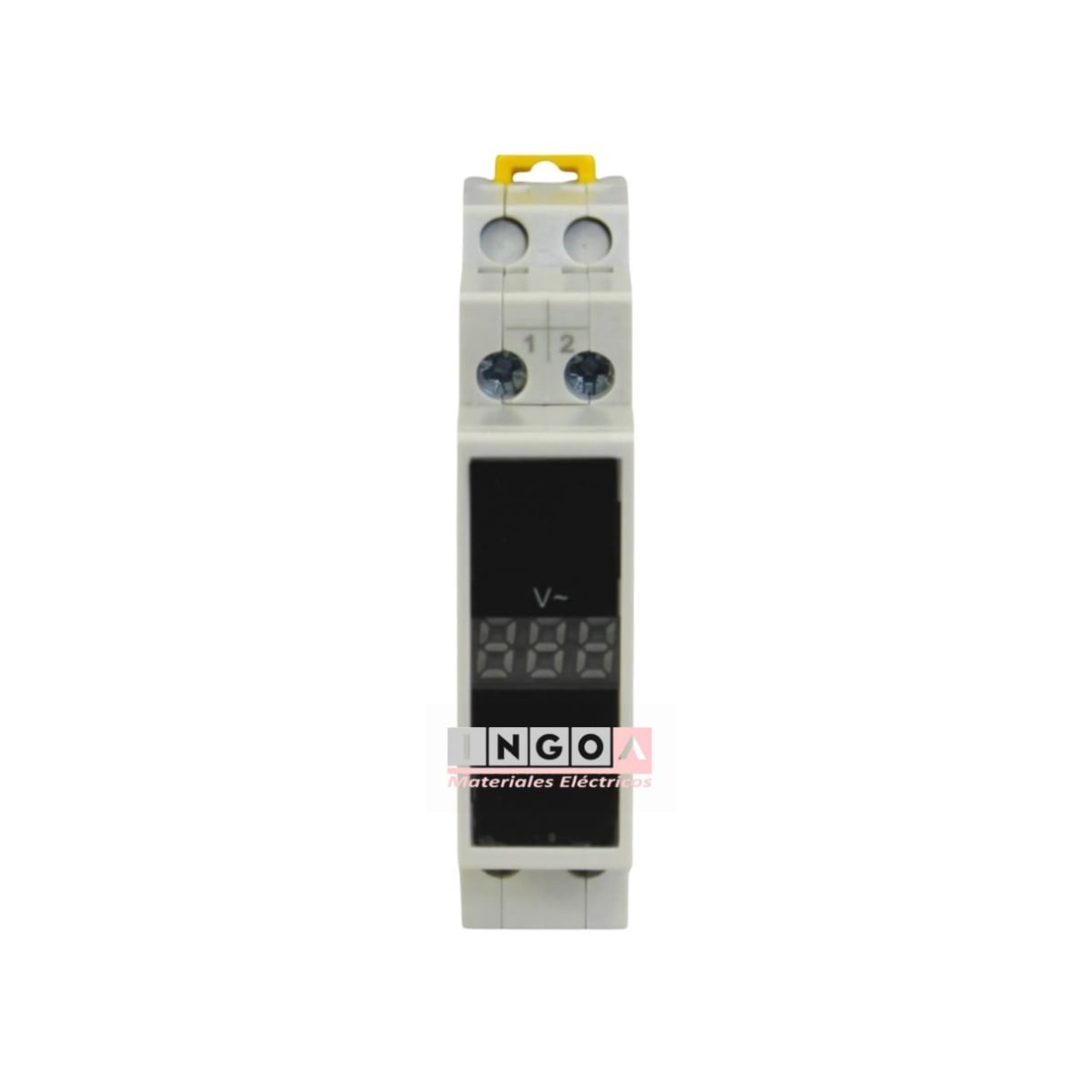 Luz Piloto Voltimetro Riel DIN Monofasico 80-500VAC YCMV1 CNC - Vista 3