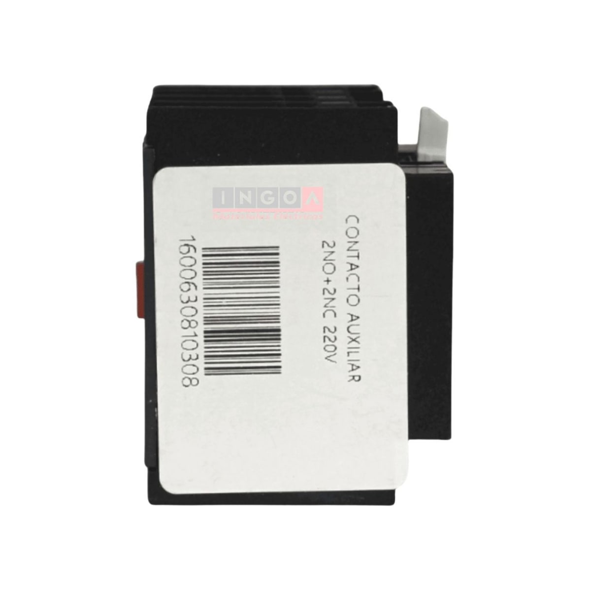 Contacto Auxiliar Frontal para Contactor 1NO+1NC - CNC - Vista 2