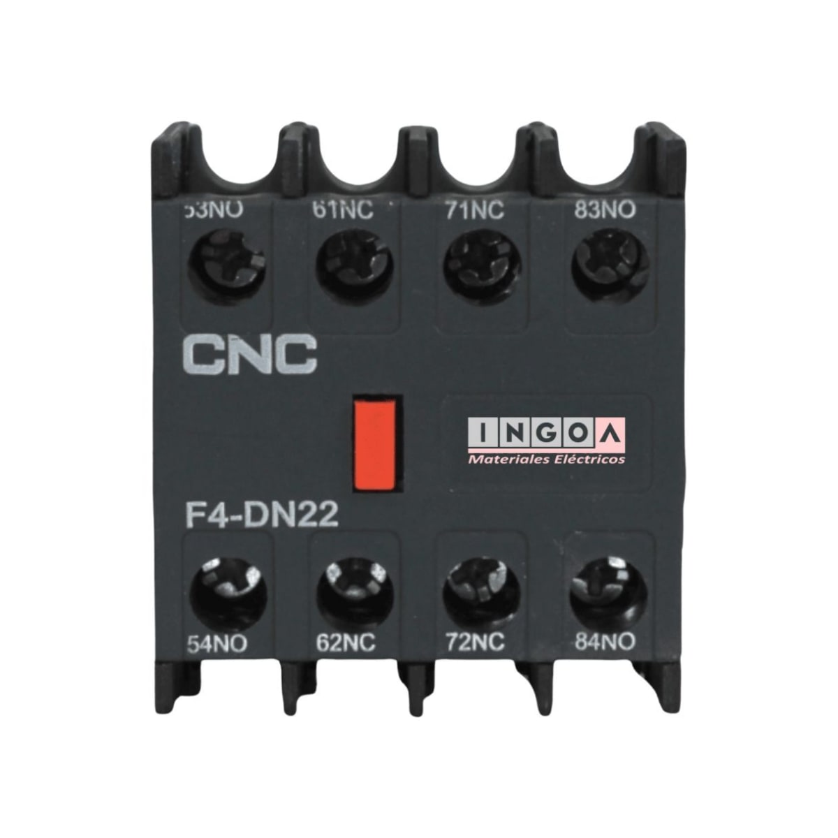 Contacto Auxiliar Frontal para Contactor 1NO+1NC - CNC - Vista 8