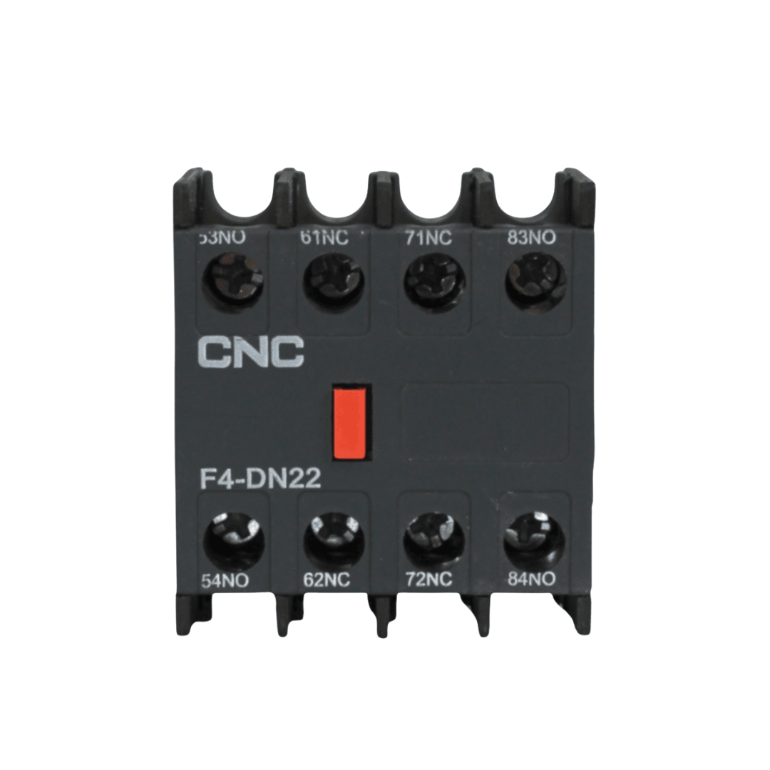 Contacto Auxiliar Frontal para Contactor 2NO+2NC - CNC - Vista 2