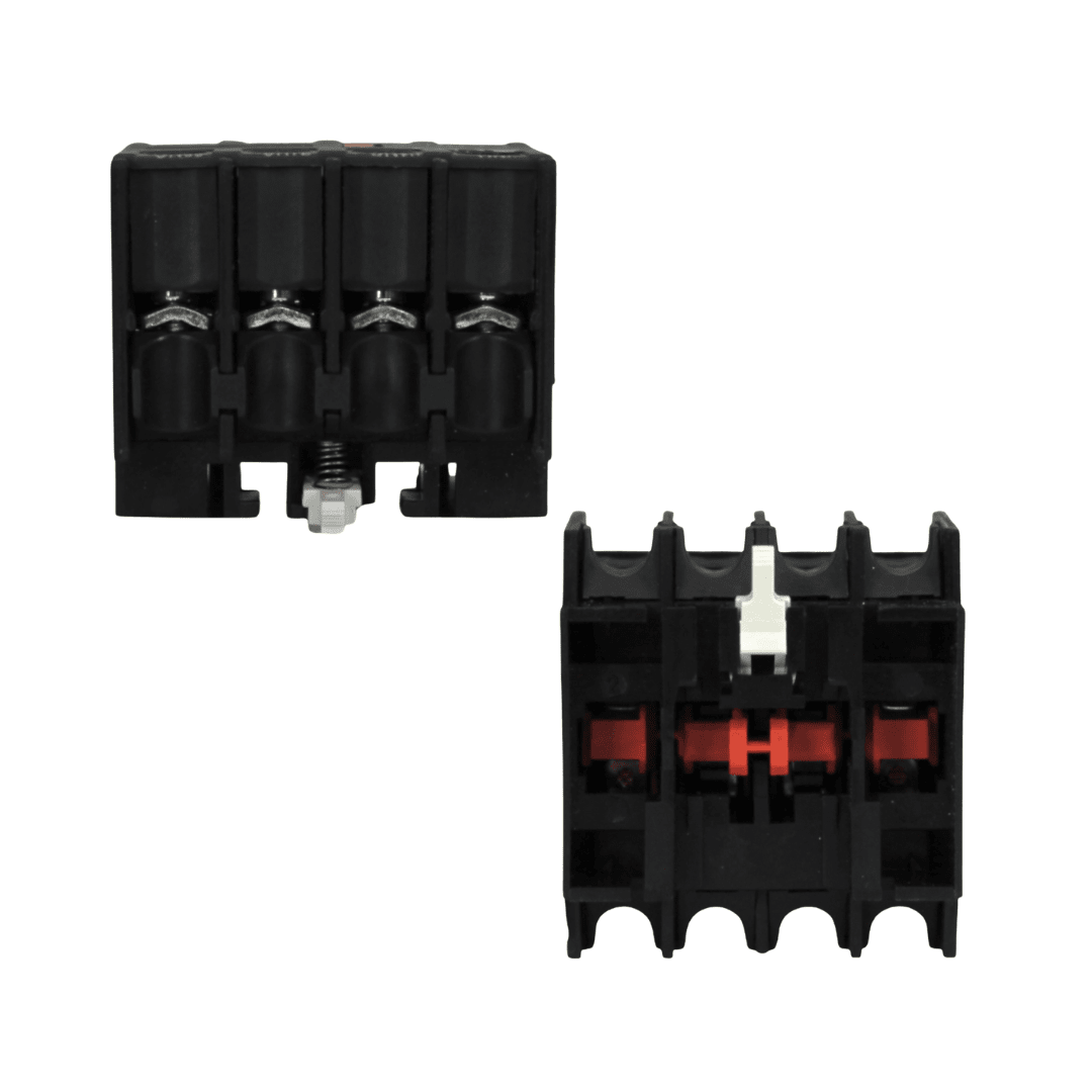Contacto Auxiliar Frontal para Contactor 2NO+2NC - CNC - Vista 4