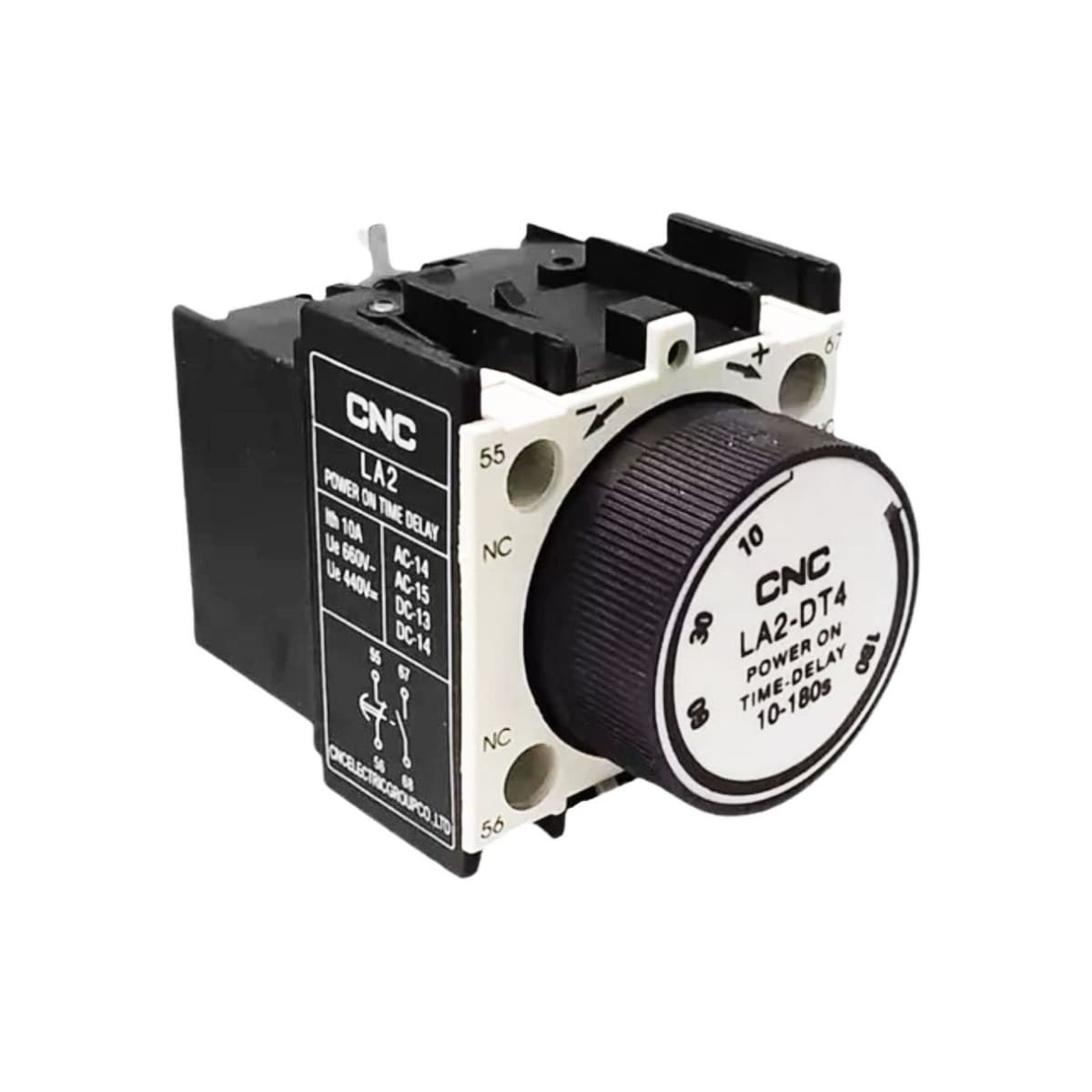 Temporizador Frontal p/Contactor On Delay LA2-DT4 10-180seg 1NO+1NC 0