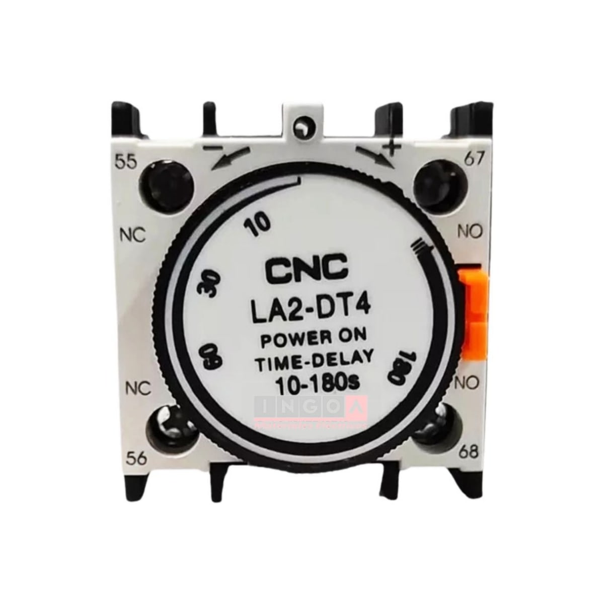 Temporizador Frontal p/Contactor On Delay LA2-DT4 10-180seg 1NO+1NC - Vista 2