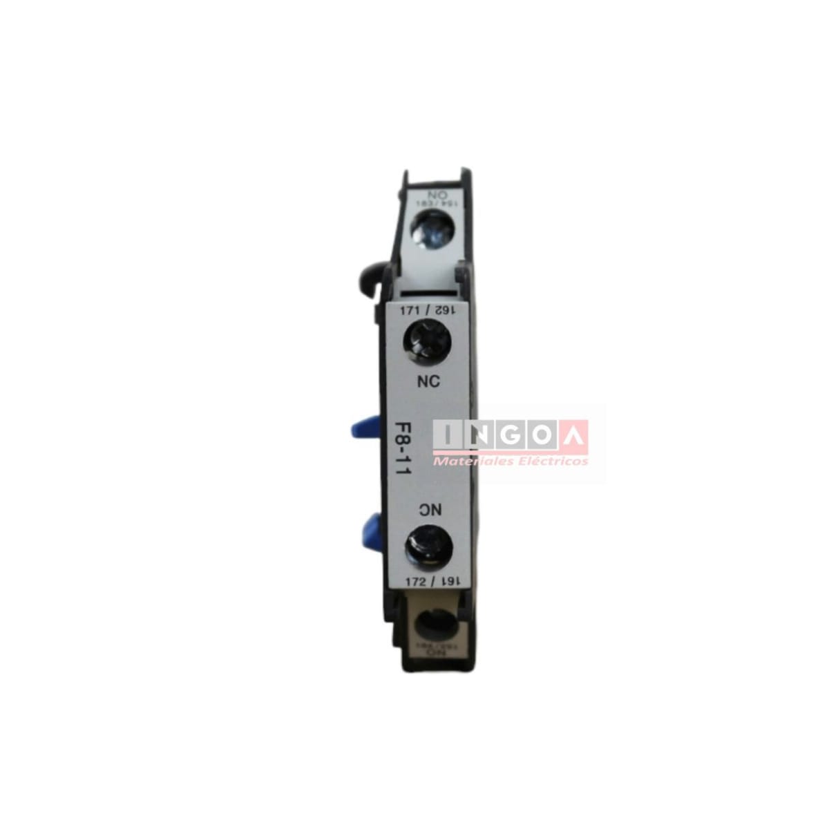 Contacto Auxiliar Lateral para Contactor 1NO+1NC (F8-11) - Vista 2