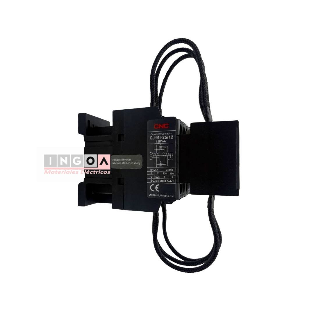 Contactor CJ19i 25A 12kVAR Bobina 220V CNC3