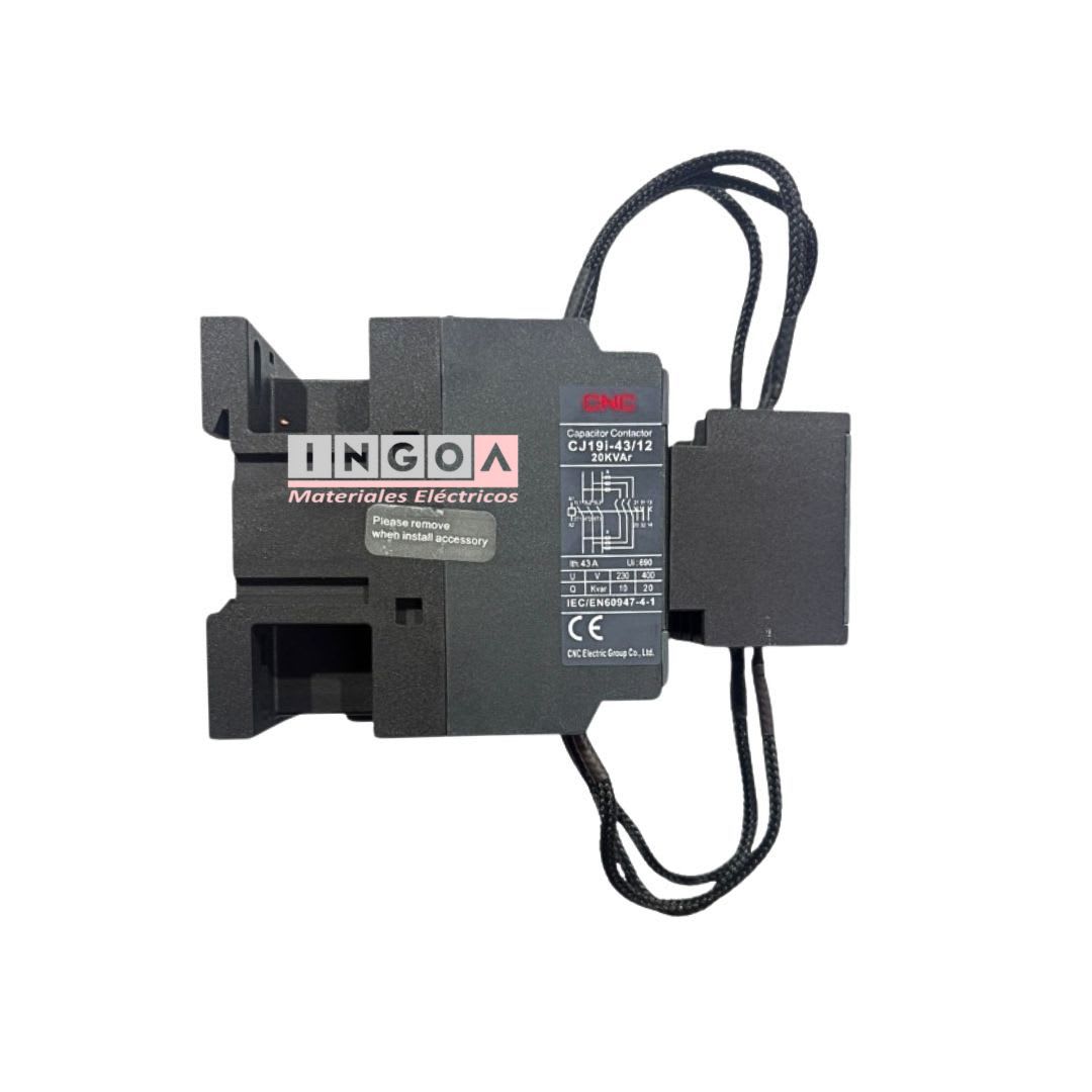 Contactor CJ19i 43A 20kVAR Bobina 220V CNC2