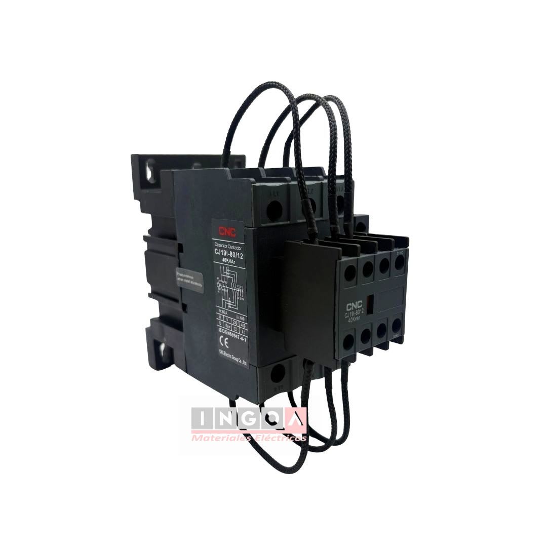 Contactor CJ19i 80A 40kVAR Bobina 220V CNC3
