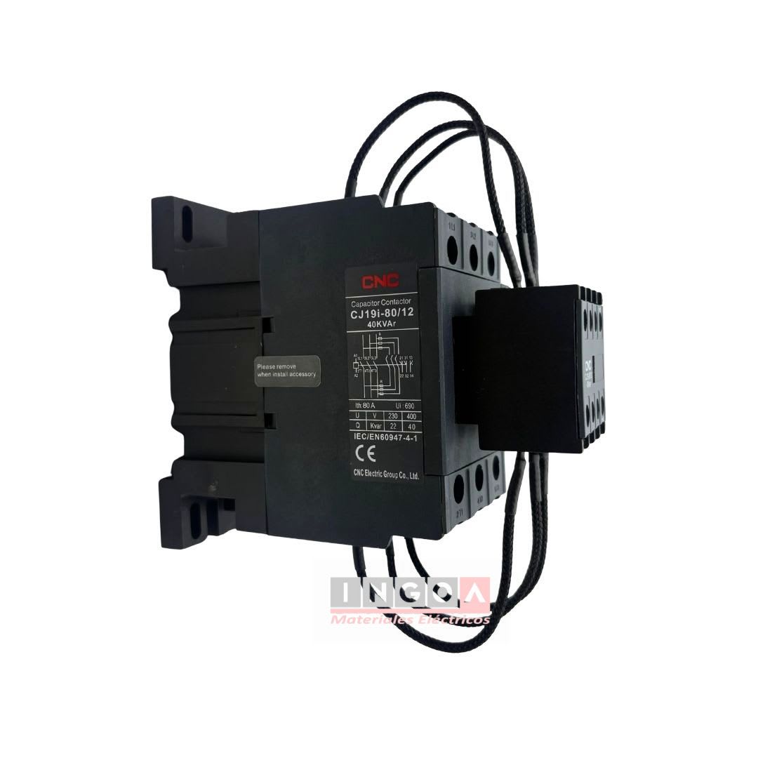Contactor CJ19i 80A 40kVAR Bobina 220V CNC5