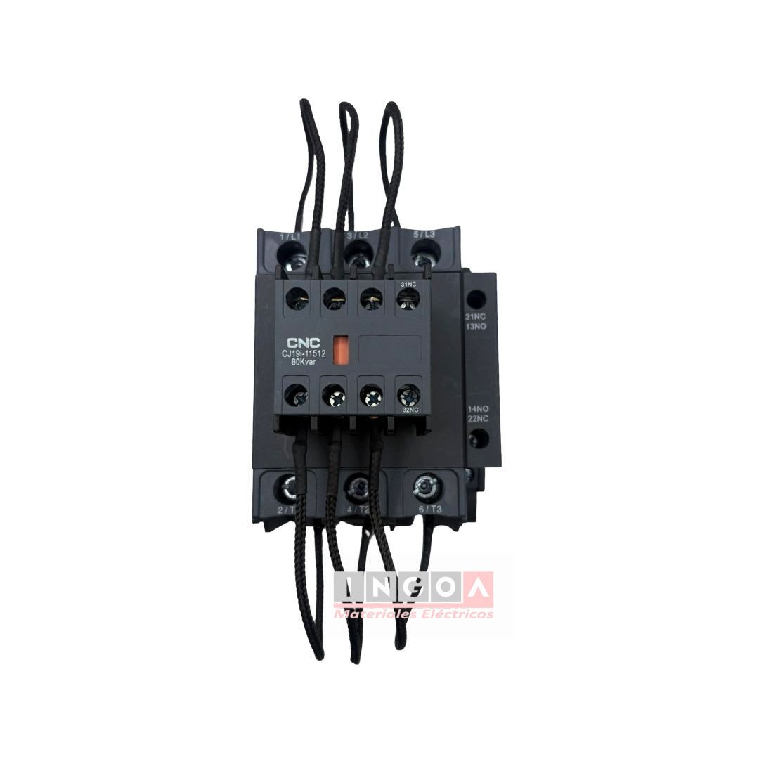 Contactor CJ19i 115A 60kVAR Bobina 220V CNC3