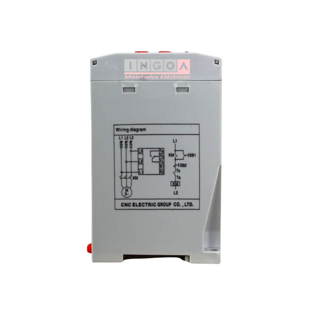 Rele de Asimetria Monitor de Voltaje Trifasico 1NO + 1NC XJ3-D - CNC - Vista 4