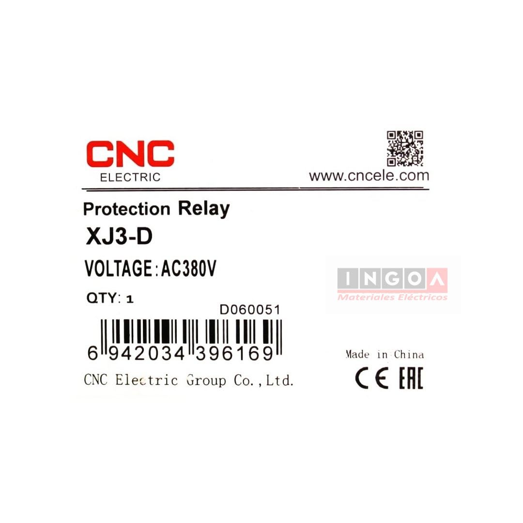 Rele de Asimetria Monitor de Voltaje Trifasico 1NO + 1NC XJ3-D - CNC - Vista 8