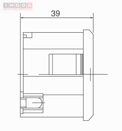 Horómetro BZ142-1, 0h-99999h CNC3