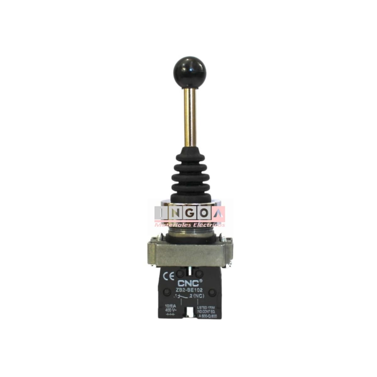 Interruptor Joystick 3 Pos. 1-0-2 220V 10A 2NC LAY5-B2-PA123