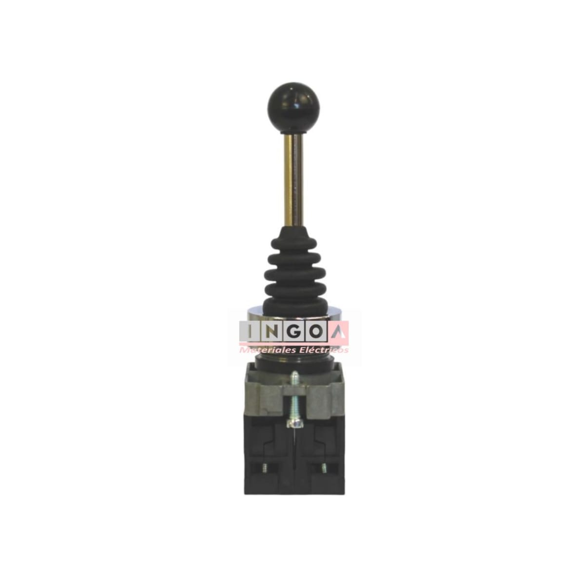 Interruptor Joystick Con Retorno 220V 10A 2NO LAY5-B2-PA223