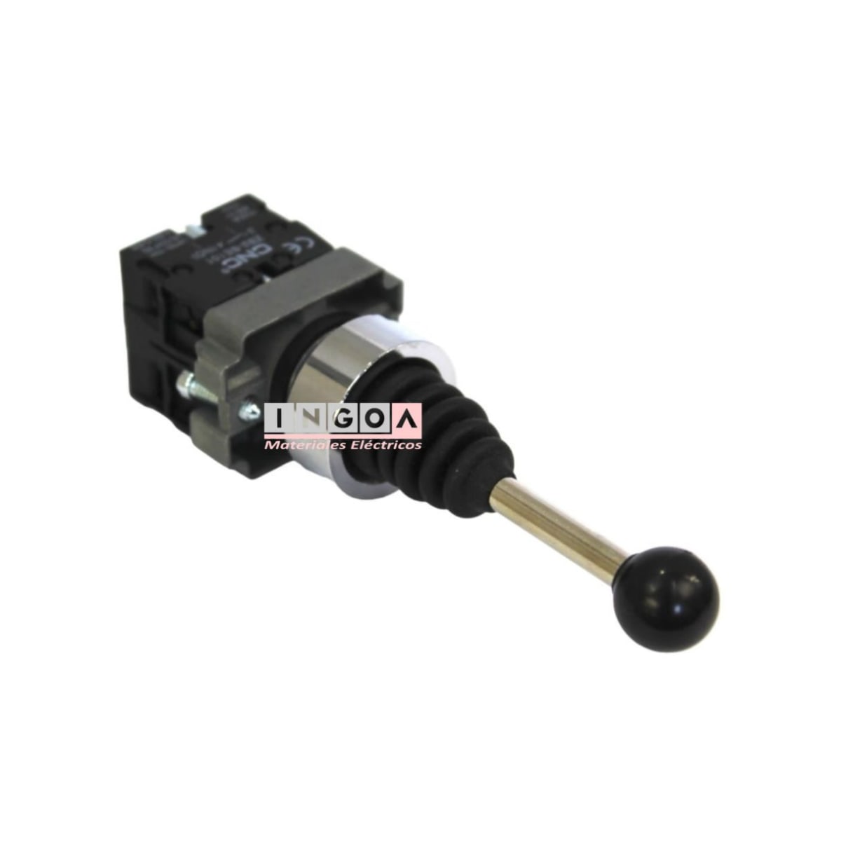 Interruptor Joystick Con Retorno 220V 10A 2NO LAY5-B2-PA224