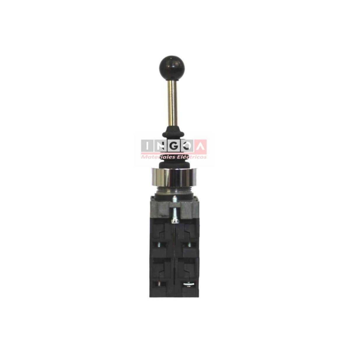 Interruptor Joystick Con Bloqueo 220V 10A 2NO 2NC LAY5-B2-PA144