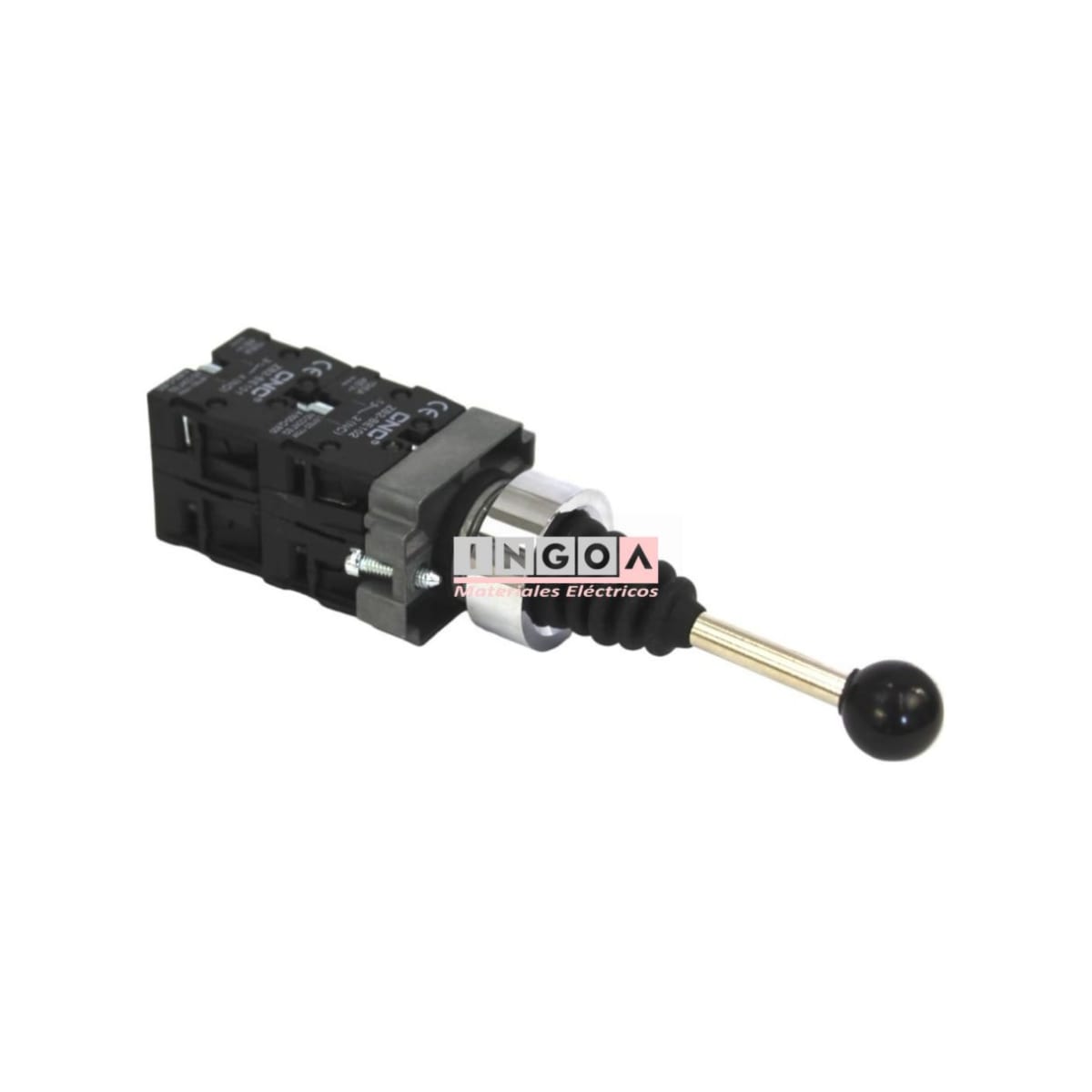 Interruptor Joystick Con Bloqueo 220V 10A 2NO 2NC LAY5-B2-PA145