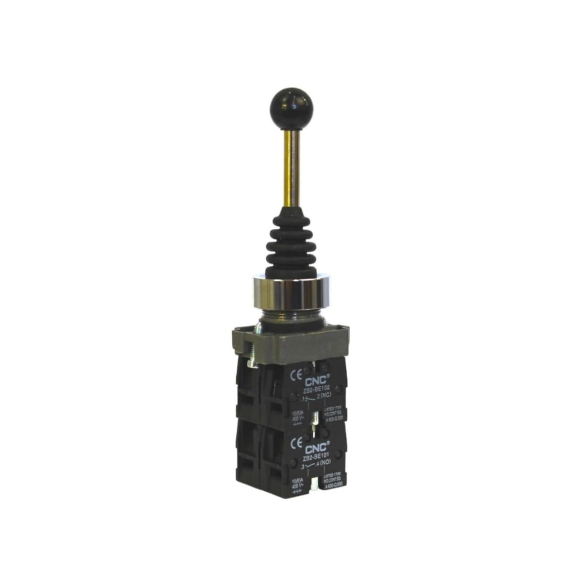 Interruptor Joystick Con Retorno 220V 10A 2NO 2NC LAY5-B2-PA24 0