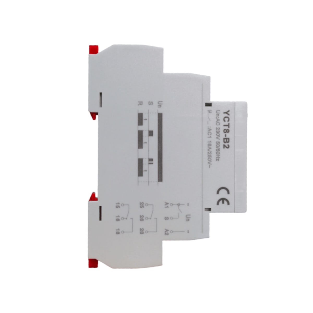 Rele Off Delay Retardo a la Desconexion YCT8-B2 (1S-10D) 16A 230Vac - CNC - Vista 3