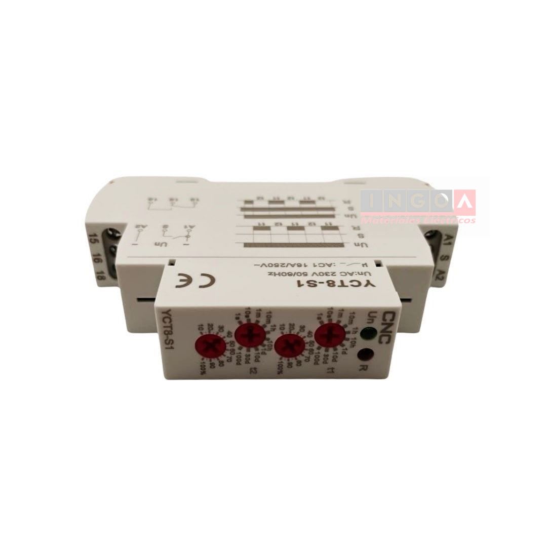 Rele de Alternancia Rele Ciclico 1NO/1NC 0.1s - 100dias 230V - CNC - Vista 7