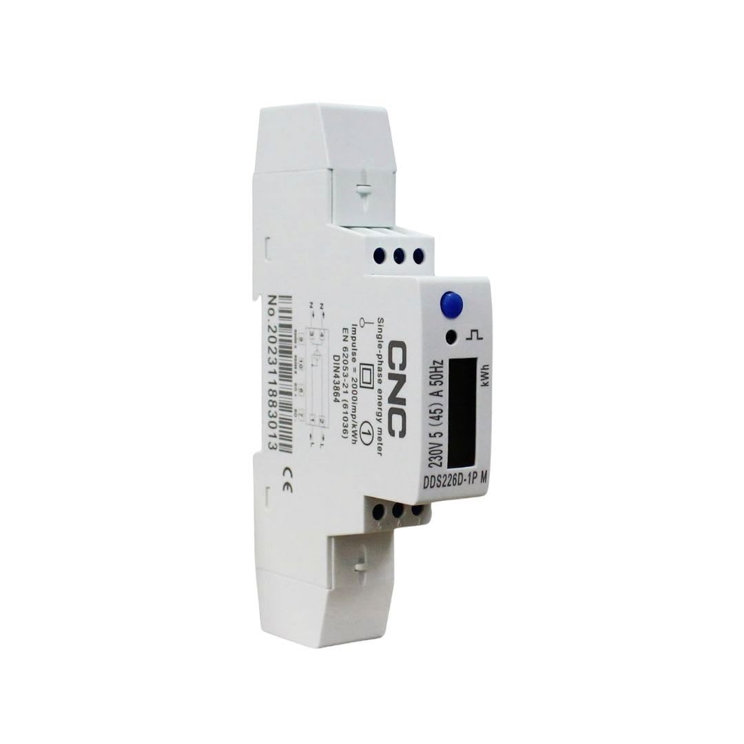 Remarcador Monofasico Digital a Riel Din 45A Modbus 1 puesto CNC 0