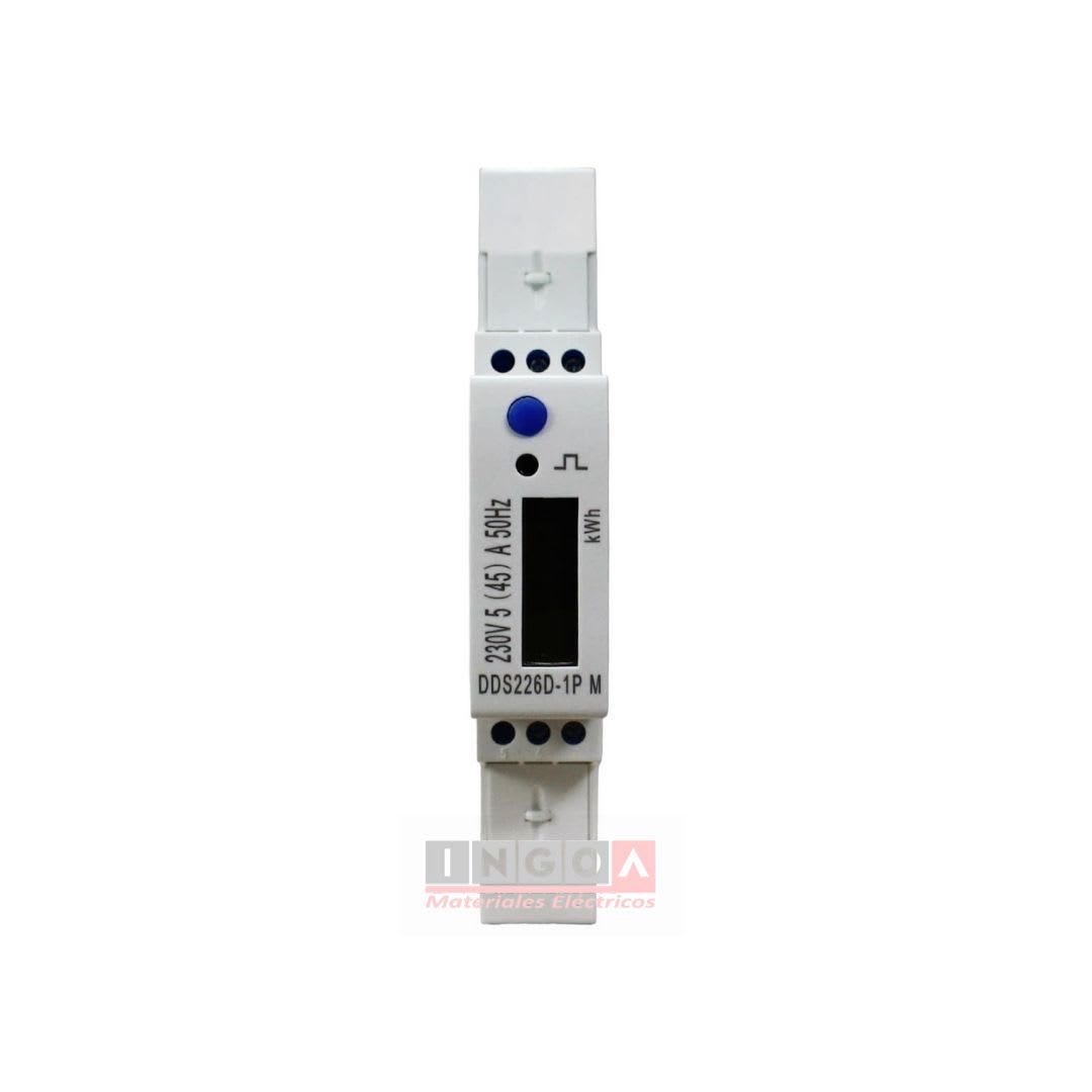 Remarcador Monofasico Digital a Riel Din 45A Modbus 1 puesto CNC2