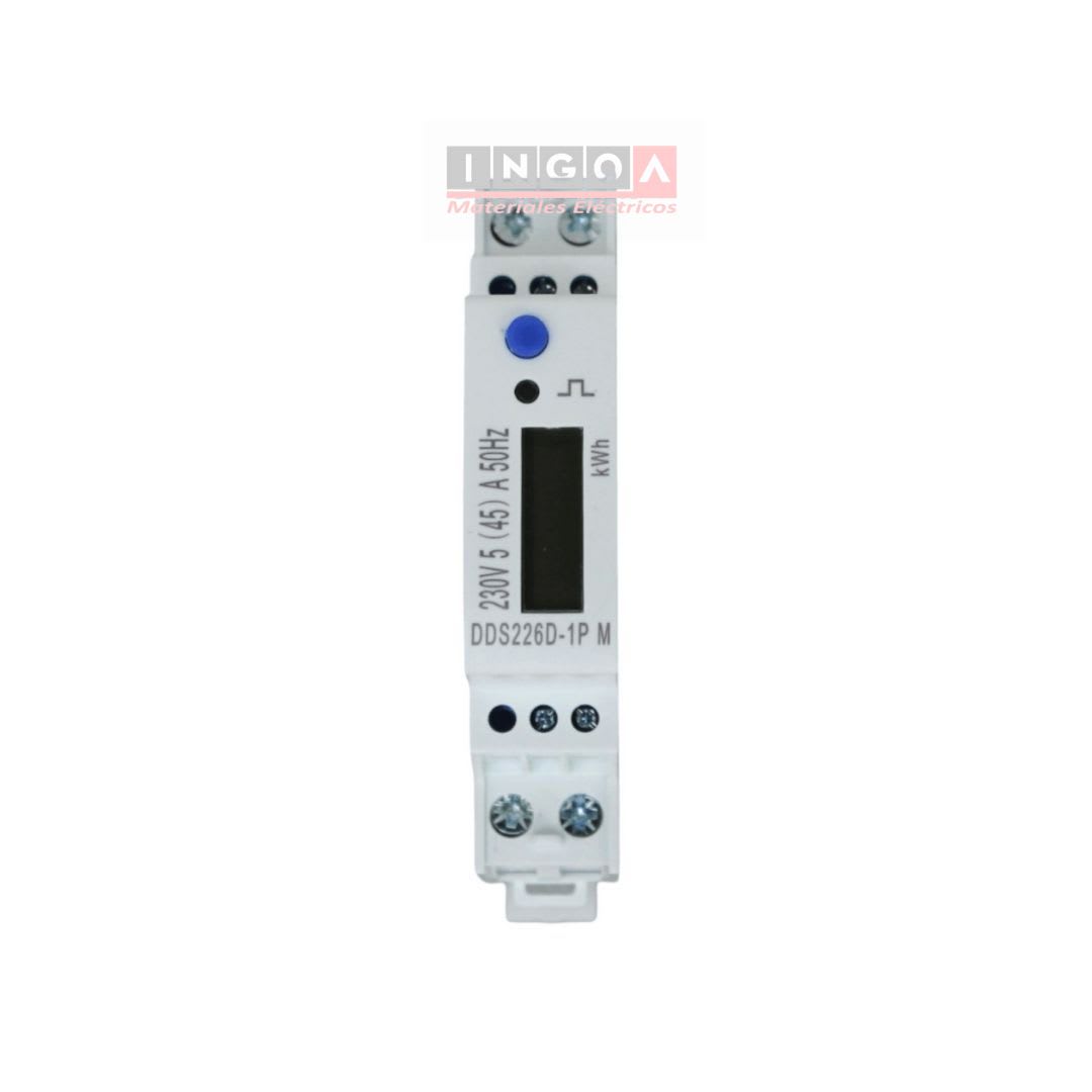 Remarcador Monofasico Digital a Riel Din 45A Modbus 1 puesto CNC3